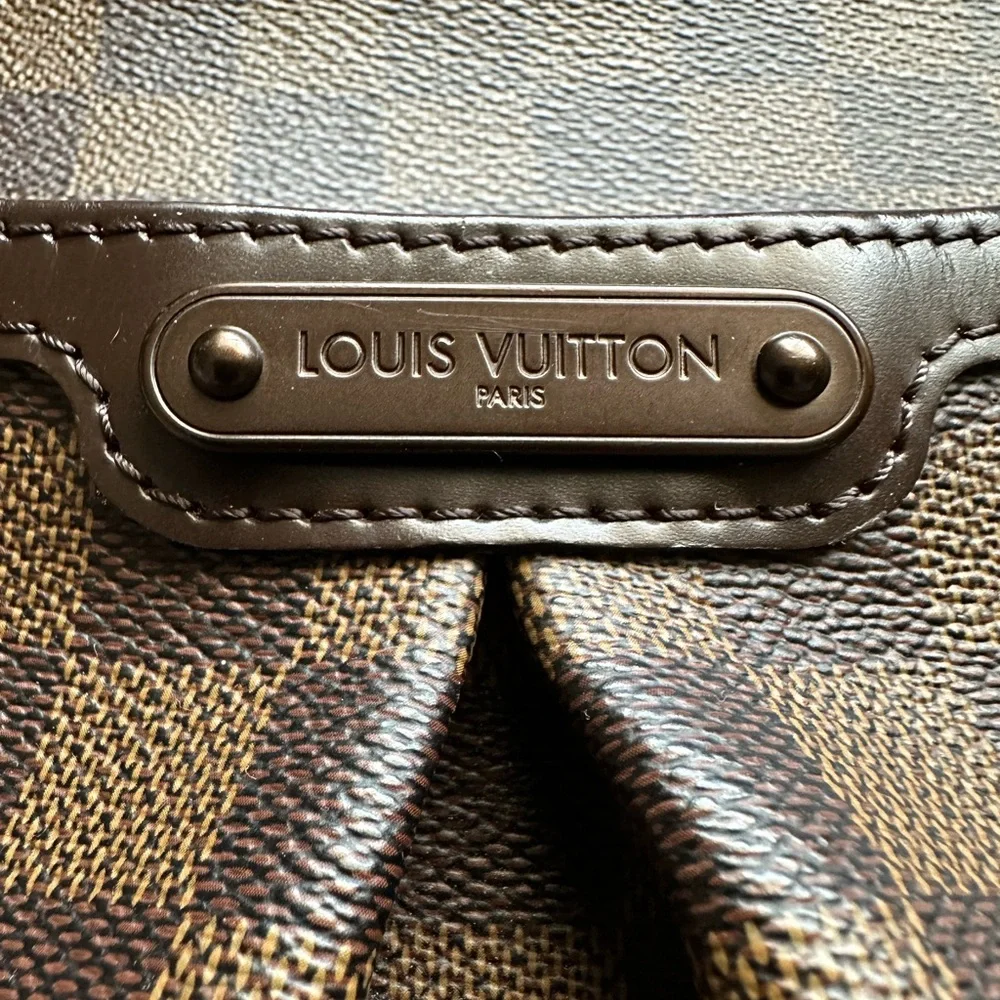 Authentic Louis Vuitton Damier Ebene Bloomsbury GM Large Crossbody Bag RETIRED - Picture 6 of 14